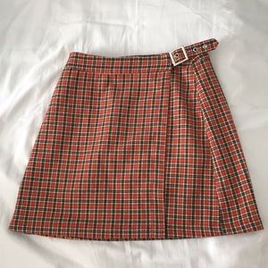 plaid skirt